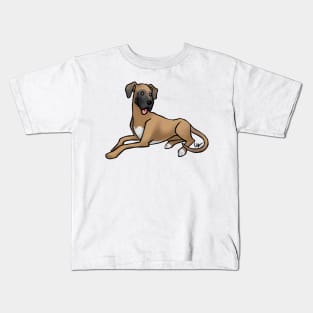 Dog - Great Dane - Fawn Natural Kids T-Shirt